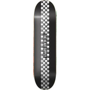 THE HEART SUPPLY DECK CHECK STRIPE BLACK 8.25
