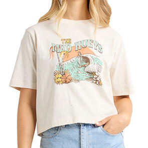 THE MAD HUEYS LOCALS ONLY | WOMENS BOXY SS TEE STONE