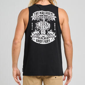 THE MAD HUEYS AHOY FKRS STORM TANK BLACK