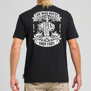 THE MAD HUEYS AHOY FKRS STORM SS TEE BLACK