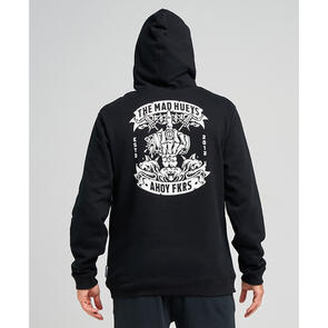 MAD HUEYS AHOY FKRS STORM HOODED PULLOVER BLACK