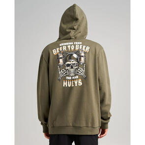 THE MAD HUEYS BEER TO BEER | PULLOVER OLIVE