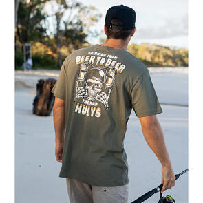 THE MAD HUEYS BEER TO BEER | SS TEE OLIVE