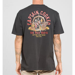 THE MAD HUEYS CAPTAIN COOKED | SS TEE VINTAGE BLACK