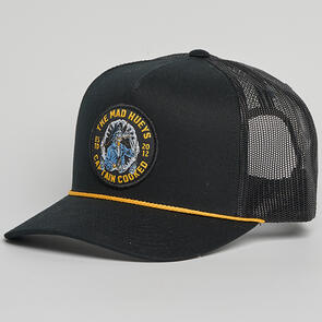 MAD HUEYS CAPTAIN COOKED JAWS | TWILL TRUCKER BLACK