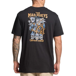 THE MAD HUEYS CAPTAIN COOKED SS TEE BLACK