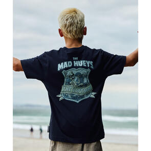 MAD HUEYS CAPTAIN TWO FACED | YOUTH SS TEE NAVY