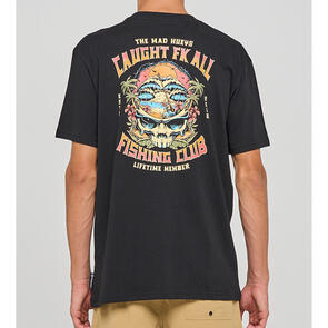 MAD HUEYS CAUGHT FK ALL SKULL | SS TEE BLACK