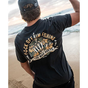 MAD HUEYS FK OFF FISH | SS TEE VINTAGE BLACK