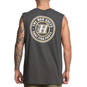 THE MAD HUEYS H SERIES MUSCLE VINTAGE BLACK