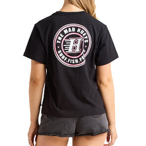 THE MAD HUEYS H SERIES | WOMENS SS TEE BLACK