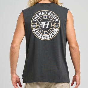 MAD HUEYS GOOD LIFE MUSCLE VINTAGE BLACK