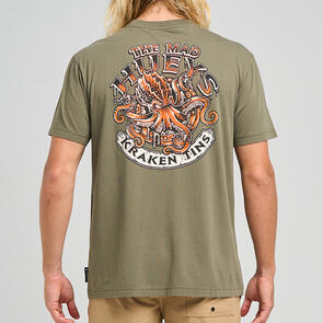 THE MAD HUEYS KRAKEN PORT HOLE SS TEE OLIVE