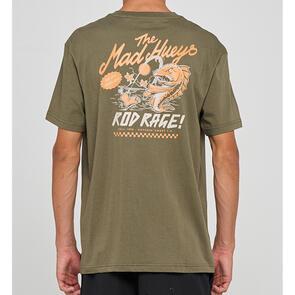 MAD HUEYS ROD RAGE | SS TEE OLIVE