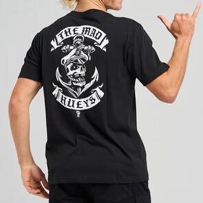 THE MAD HUEYS SAILOR ANCHOR SS TEE BLACK