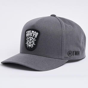 THE MAD HUEYS SHIP WHEEL BEERS TWILL SNAPBACK CHARCOAL