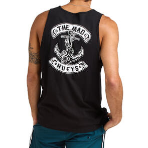 THE MAD HUEYS SKULL ANCHOR | TANK BLACK