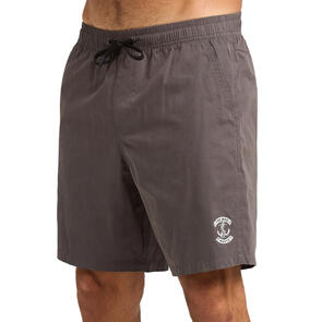 THE MAD HUEYS SKULL ANCHOR 18"" VOLLEY SHORT CHARCOAL