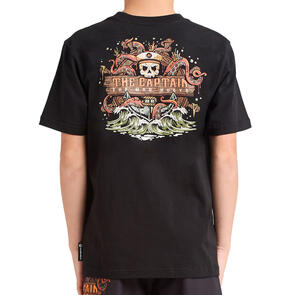 THE MAD HUEYS THE KRAKEN CAPTAIN | YOUTH SS TEE BLACK