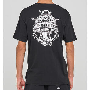 MAD HUEYS TRIPLE ANCHOR | SS TEE BLACK