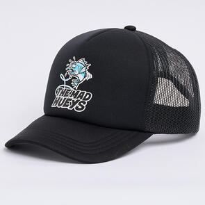 THE MAD HUEYS YOUTH GREAT BITE SHARK FOAM TRUCKER BLACK