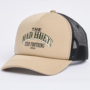 THE MAD HUEYS YOUTH STAY FROTHING FOAM TRUCKER TAN