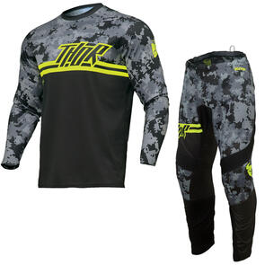 THOR 2025 YOUTH SECTOR JERSEY AND PANTS DIGI BLACK CAMO