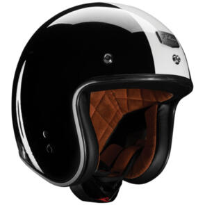 THOR MX HELMET OPEN FACE MX HALLMAN MCCOY BLACK WHITE