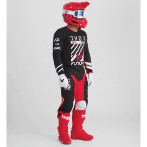 THOR MX 2026 LAUNCHMODE JERSEY AND PANTS FUTURA BLACK/RED