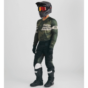 THOR MX 2026 LAUNCHMODE JERSEY AND PANTS BLEACH BLACK/CAMO