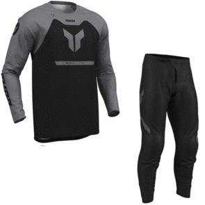 THOR MX 2026 YOUTH RIDEMODE JERSEY AND PANTS MENACE BLACK