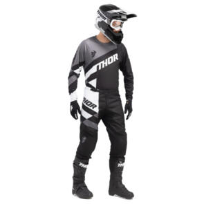 THOR MX 2025 SECTOR JERSEY + PANTS CHECKER BLACK GREY