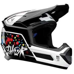 THOR MX 2025 YOUTH FLEET SPLAT HELMET BLACK