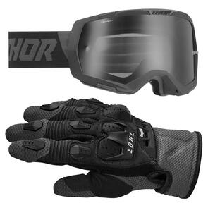 THOR MX 2026 TERRAIN GLOVES BLACK/CHARCOAL + 2025 REGIMENT BLACK/GREY