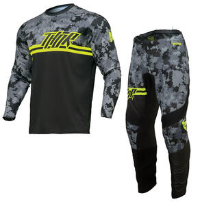 THOR MX 2025 YOUTH SECTOR JERSEY AND PANTS DIGI BLACK/CAMO