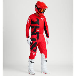 THOR MX 2025 LAUNCH JERSEY AND PANTS FORGE RED