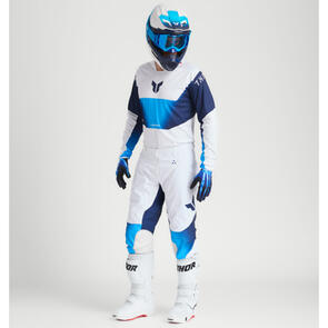 THOR MX 2025 LAUNCH JERSEY AND PANTS STORM WHITE