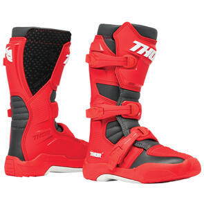 THOR MX YOUTH BLITZ XR BOOTS RED/CHARCOAL