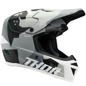 THOR MX 2025 REFLEX SPORT CARBON HELMET BRAVE GREY/WHITE