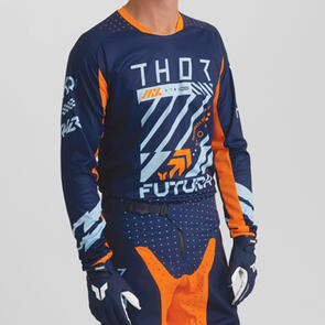 THOR MX 2026 LAUNCHMODE JERSEY FUTURA NAVY/ORANGE