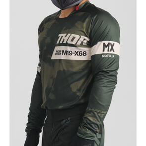 THOR MX 2026 LAUNCHMODE JERSEY BLEACH BLACK/CAMO