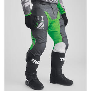 THOR MX 2026 LAUNCHMODE PANTS FUTURA CHAR/GREEN