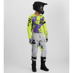 THOR MX 2026 LAUNCHMODE JERSEY AND PANTS BLEACH GRAY/ACID