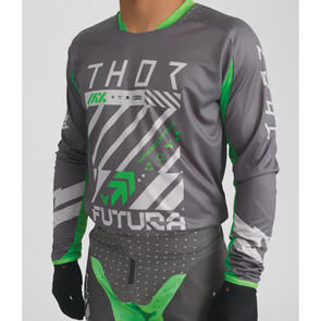 THOR MX 2026 LAUNCHMODE JERSEY FUTURA CHAR/GREEN