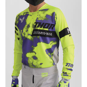 THOR MX 2026 LAUNCHMODE JERSEY BLEACH GRAY/ACID