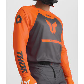 THOR MX 2026 RIDEMODE JERSEY MENACE CHARCOAL ORANGE