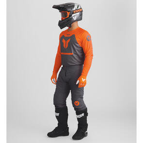 THOR MX 2026 RIDEMODE JERSEY AND PANTS MENACE CHARCOAL ORANGE