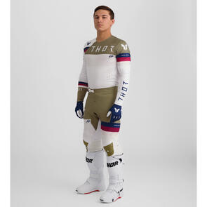 THOR MX 2026 SPORTMODE JERSEY AND PANTS LEAGUE WHITE COPPER