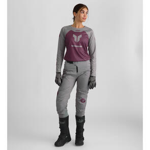 THOR MX 2026 WOMENS RIDEMODE JERSEY AND PANTS MENACE PURPLE GRAY