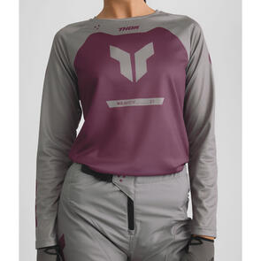 THOR MX 2026 WOMENS RIDEMODE JERSEY MENACE PURPLE GRAY